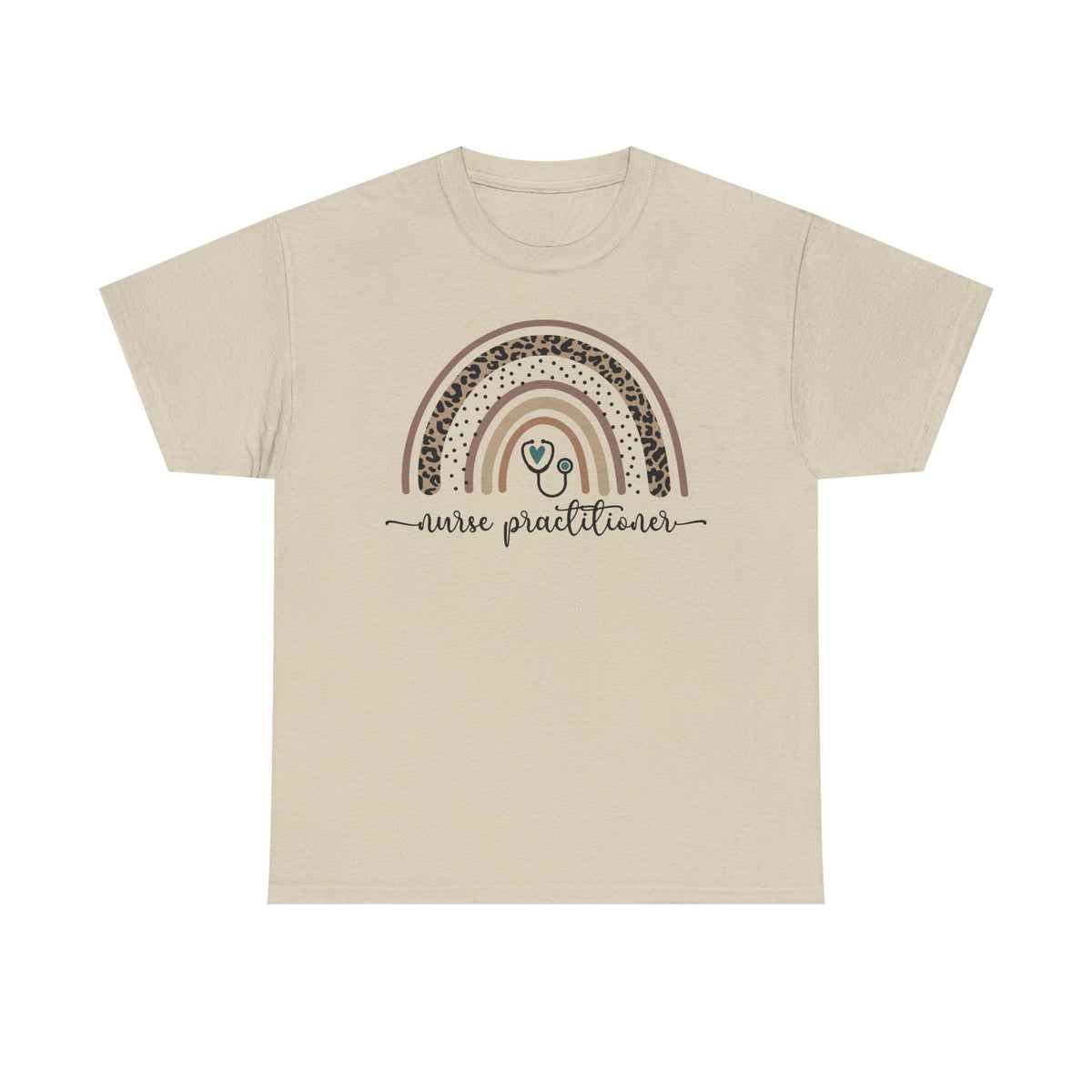 Nurse Practitioner Rainbow T-Shirt — Boho Stethoscope Tee for Nurses