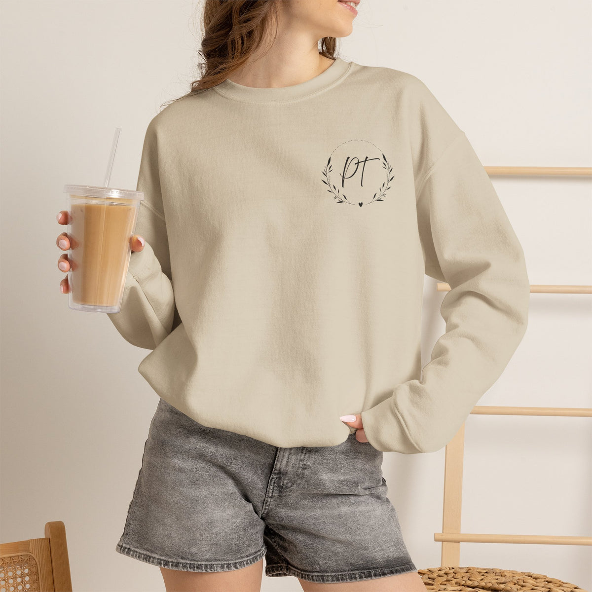 PT Left chest crewneck