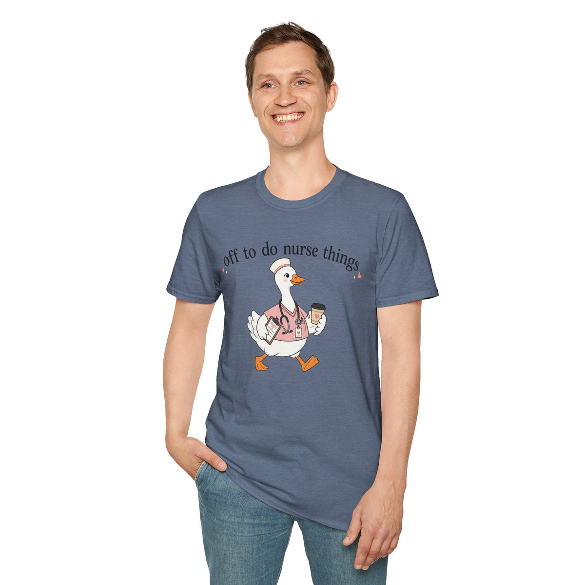Nurse Goose T‑Shirt – "Off to Do Nurse Things" Cute Medical Crew Tee