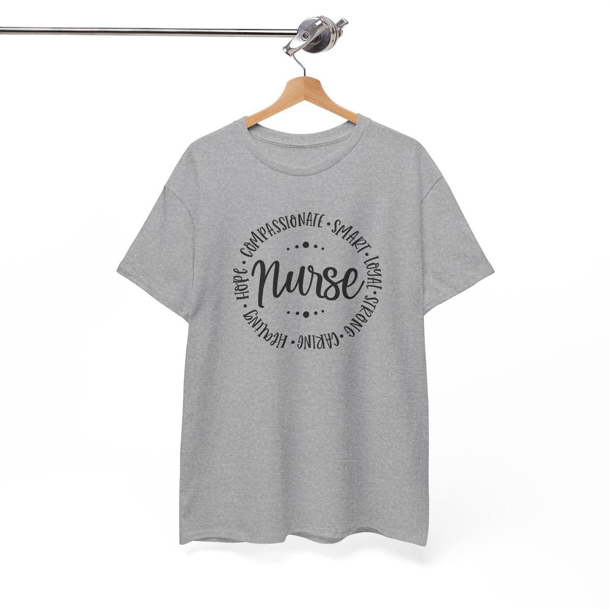 Nurse Circle Words T‑Shirt — Compassionate, Smart, Caring Nurse Tee