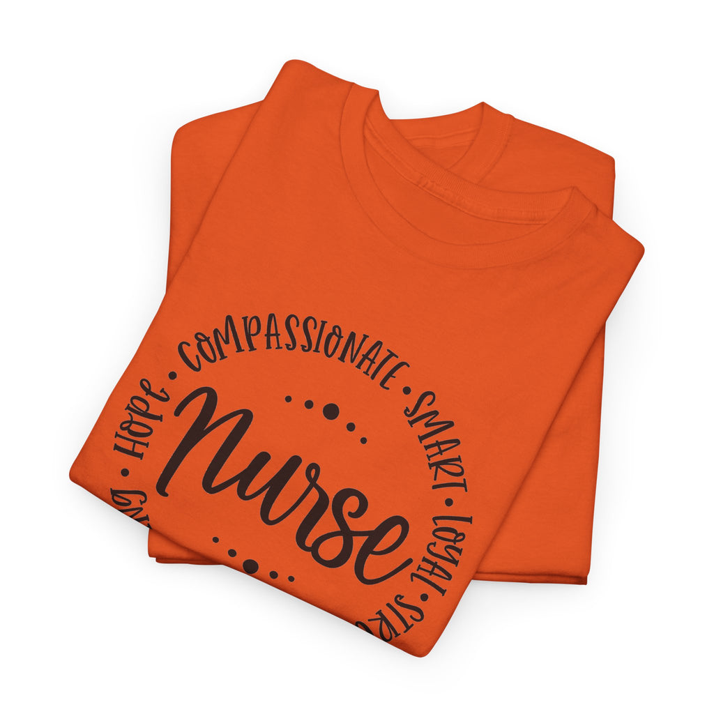 Nurse Circle Words T‑Shirt — Compassionate, Smart, Caring Nurse Tee