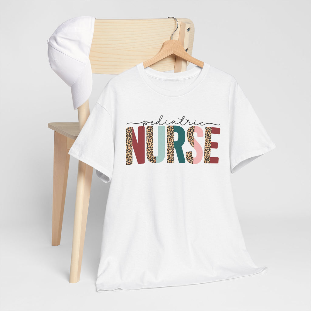 RN Pediatric Tee — Colorful Leopard