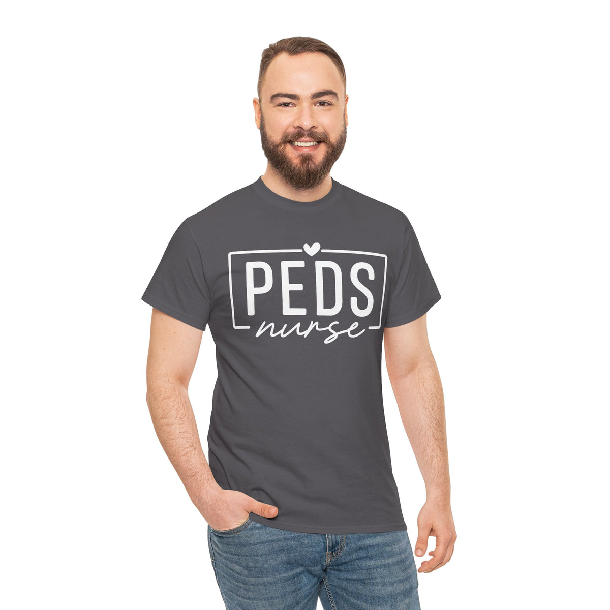 Peds Nurse T-Shirt with Heart Logo