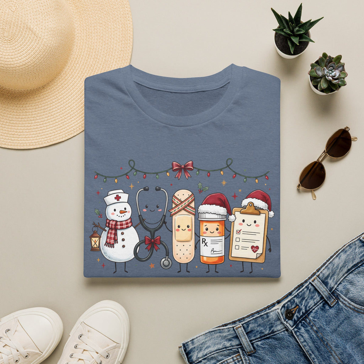 Nurse Christmas Hot Cocoa & Snacks T-Shirt