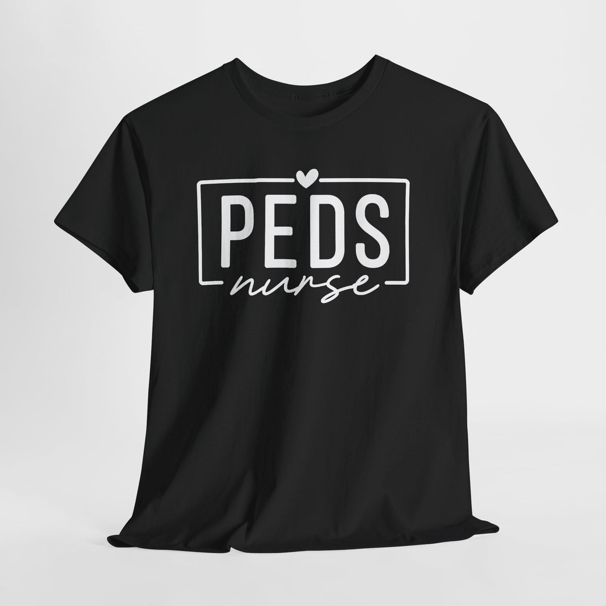 Peds Nurse T-Shirt with Heart Logo
