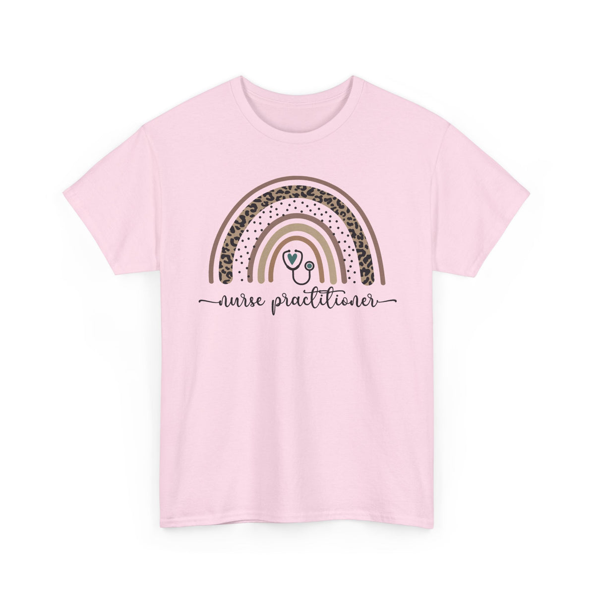 Nurse Practitioner Rainbow T-Shirt — Boho Stethoscope Tee for Nurses