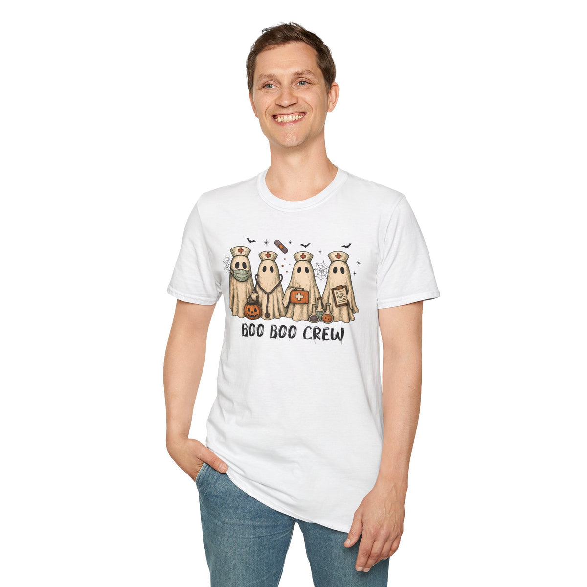 Nurse Boo Boo Crew Halloween T‑Shirt