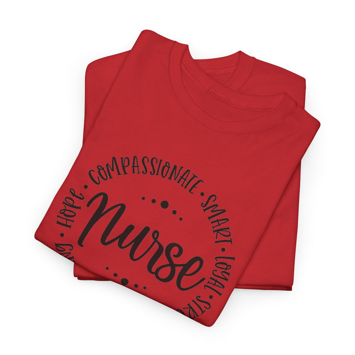 Nurse Circle Words T‑Shirt — Compassionate, Smart, Caring Nurse Tee