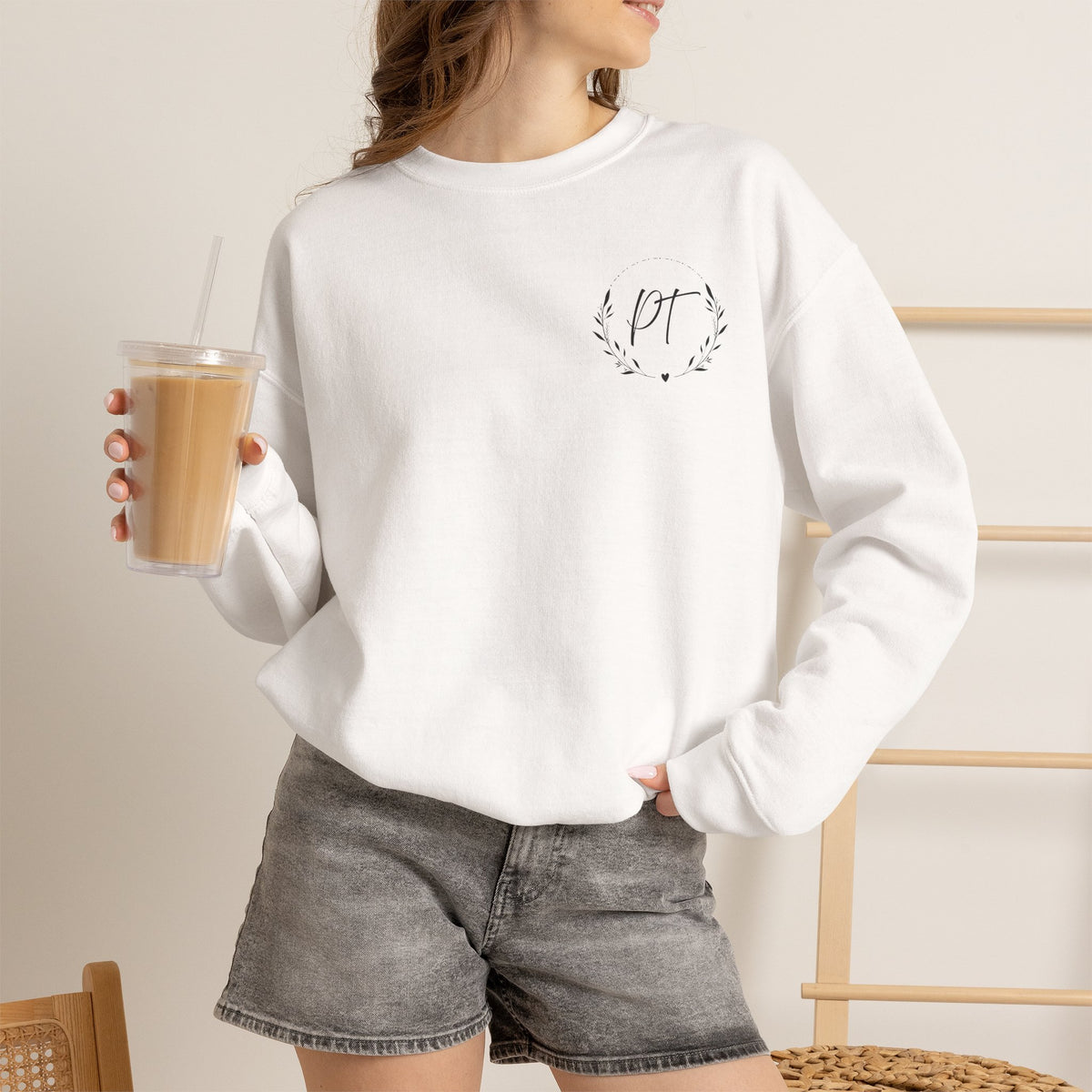 PT Left chest crewneck