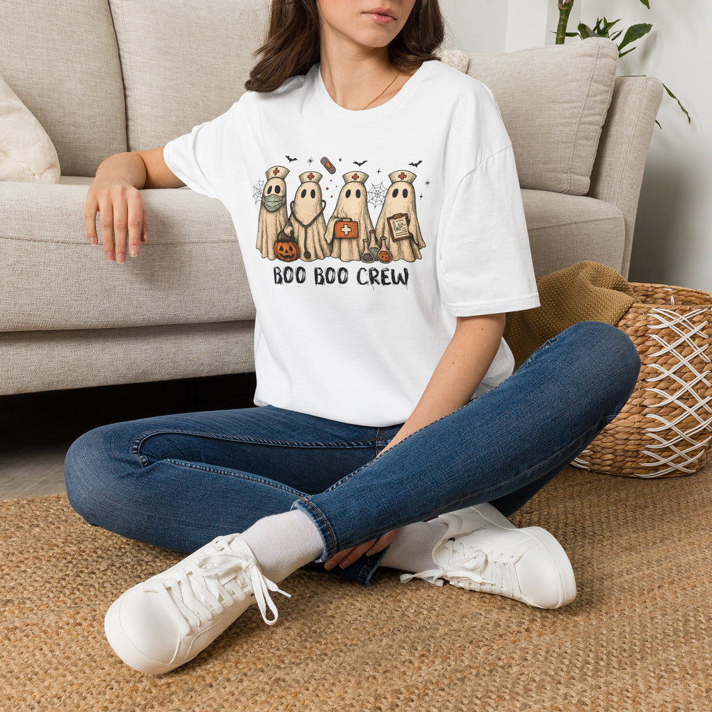 Nurse Boo Boo Crew Halloween T‑Shirt