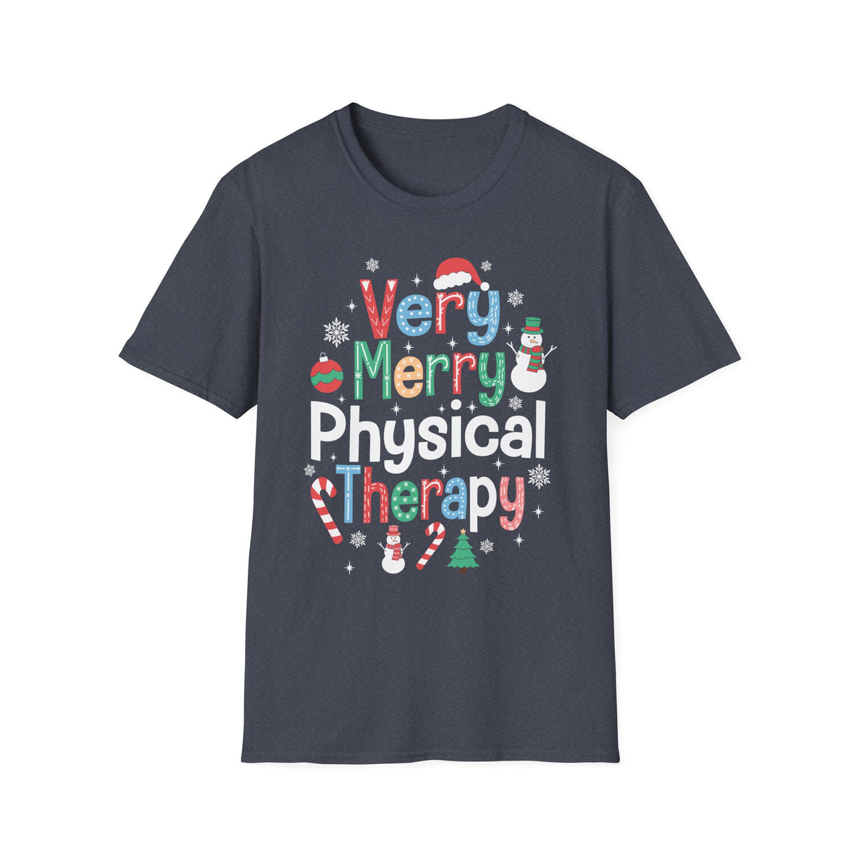 PT Very Merry Therapy Christmas T-Shirt
