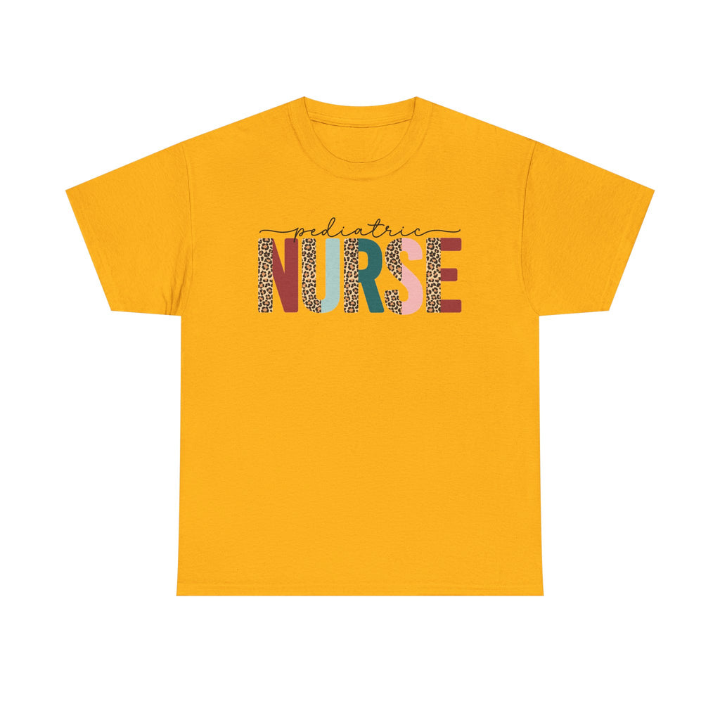 RN Pediatric Tee — Colorful Leopard