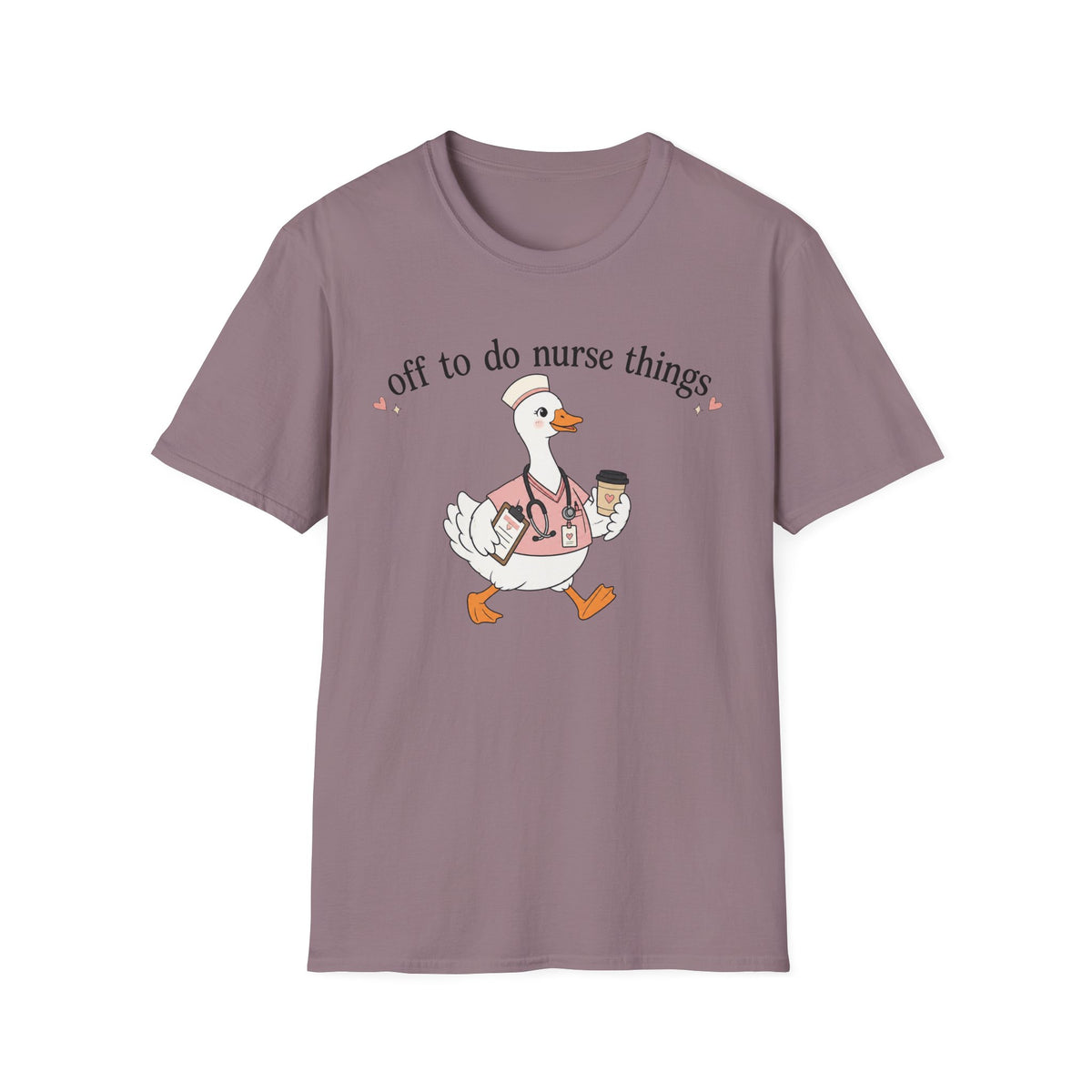 Nurse Goose T‑Shirt – "Off to Do Nurse Things" Cute Medical Crew Tee