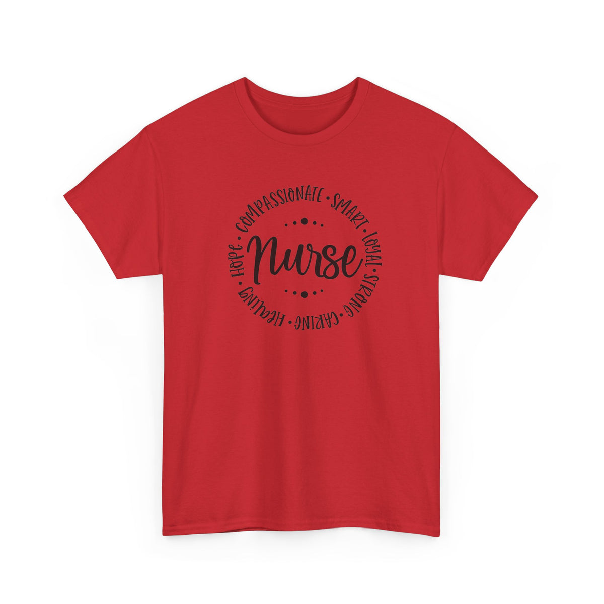 Nurse Circle Words T‑Shirt — Compassionate, Smart, Caring Nurse Tee