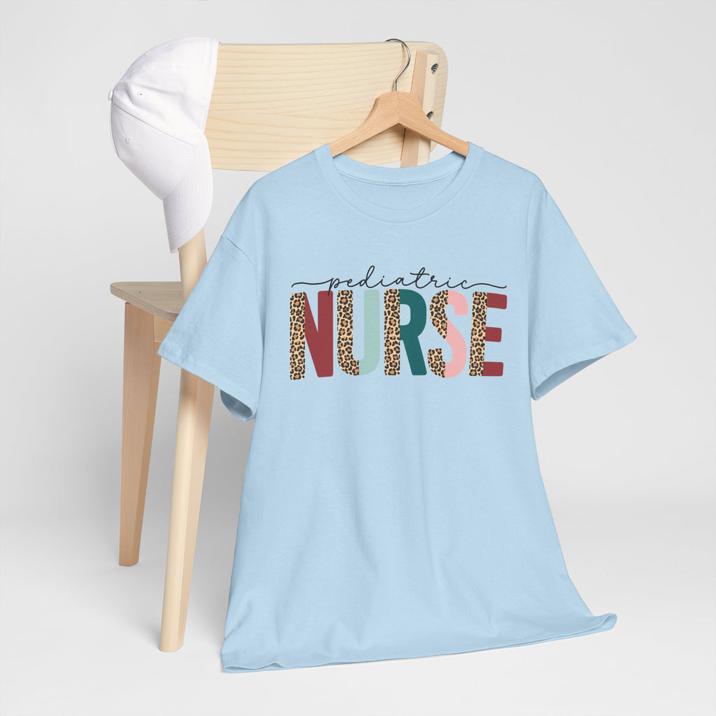 RN Pediatric Tee — Colorful Leopard