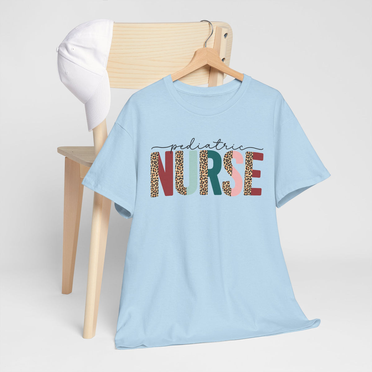 RN Pediatric Tee — Colorful Leopard