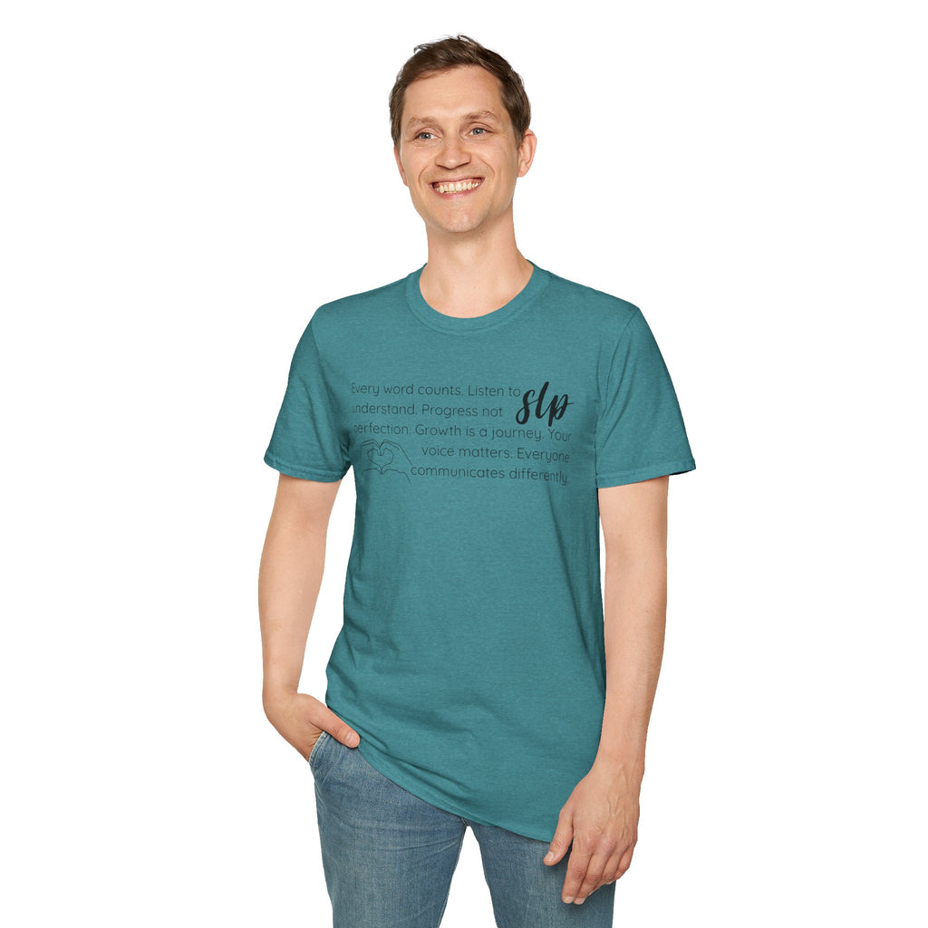 SLP t-shirt Growth.Progress.Communication.