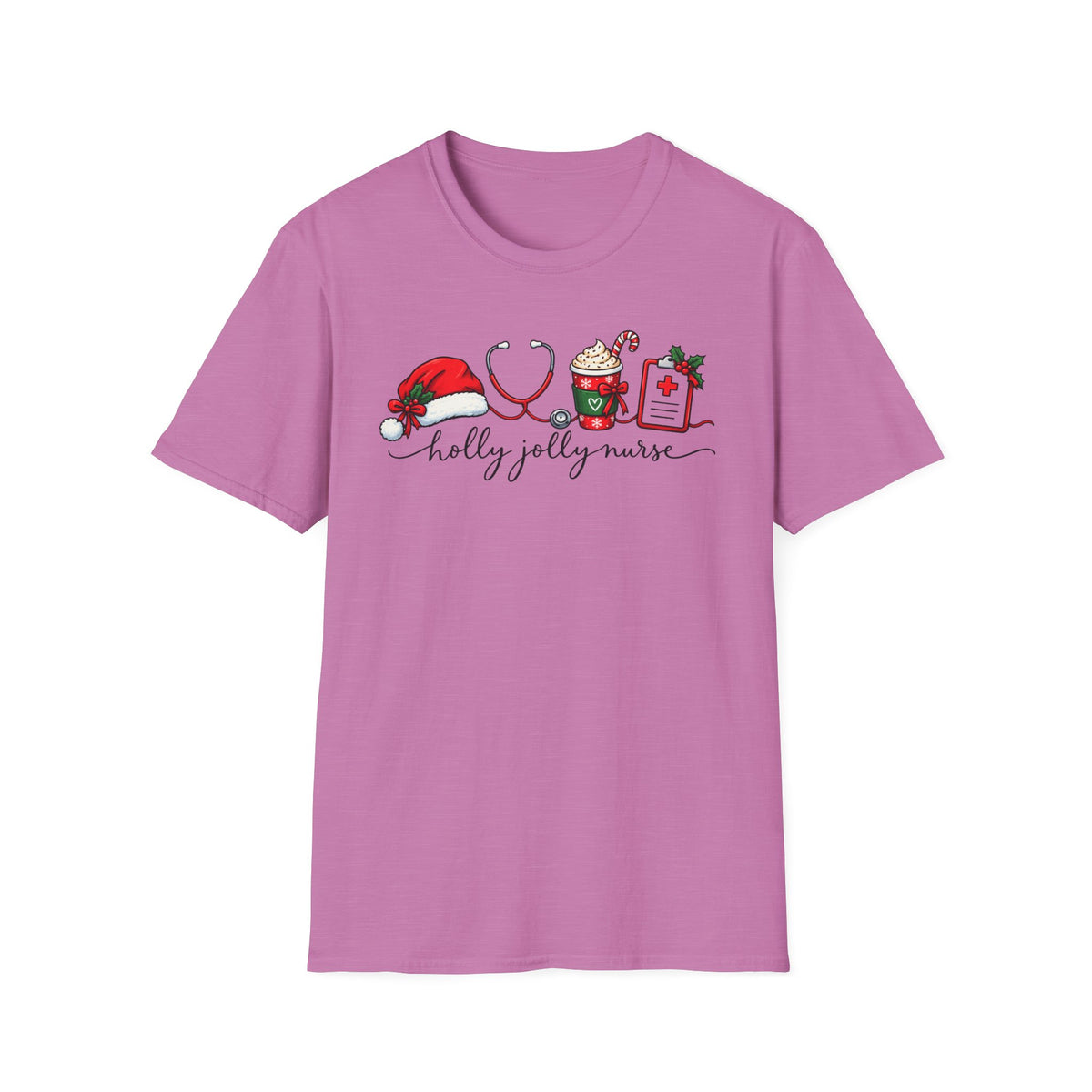 Nurse Christmas T-Shirt — "Holly Jolly Nurse"