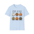 Pain Scale Pumpkin T-Shirt — Halloween Pumpkin Faces Graphic Tee