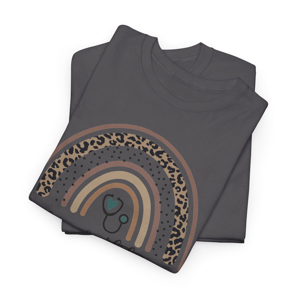 Nurse Practitioner Rainbow T-Shirt — Boho Stethoscope Tee for Nurses