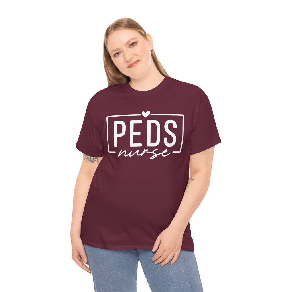 Peds Nurse T-Shirt with Heart Logo