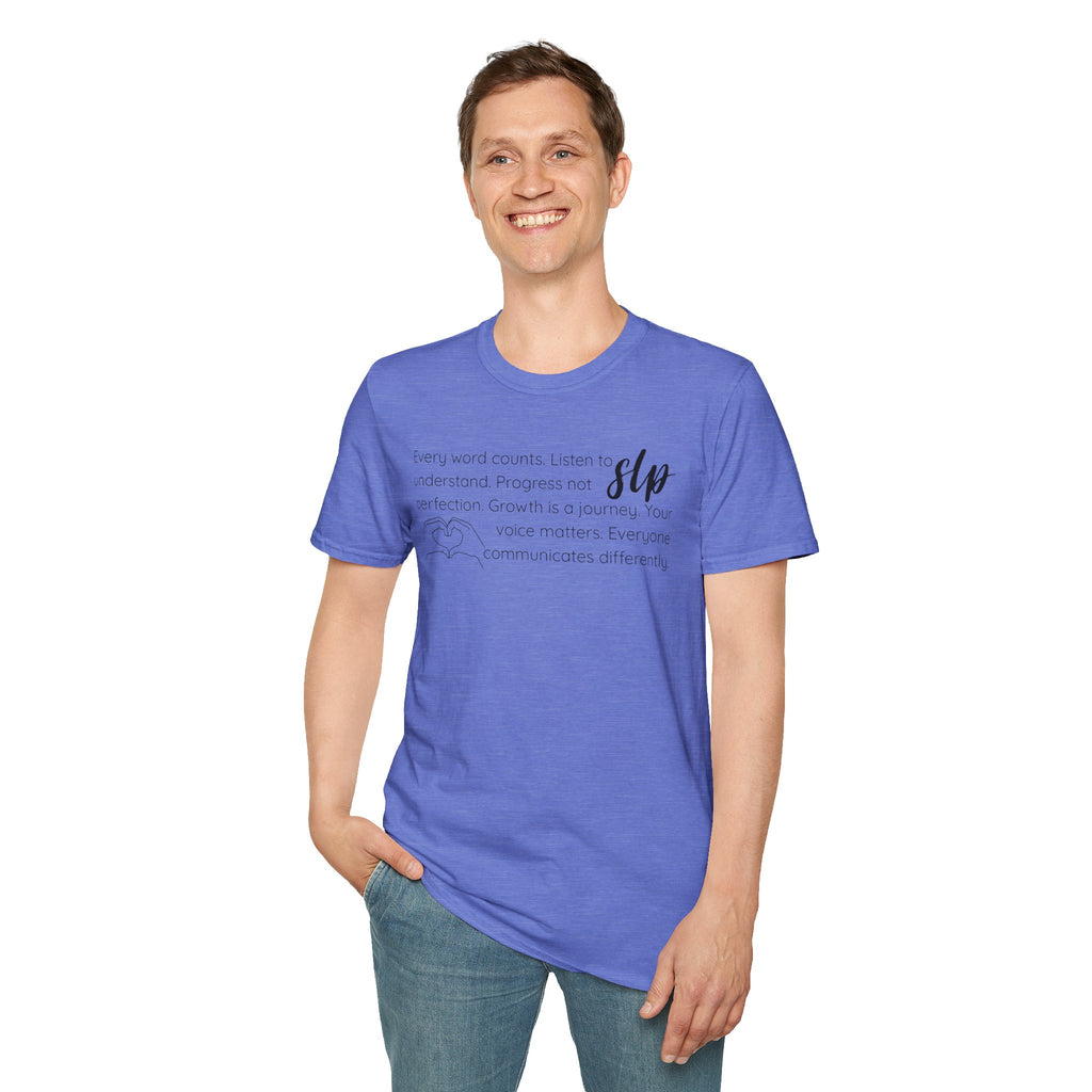 SLP t-shirt Growth.Progress.Communication.