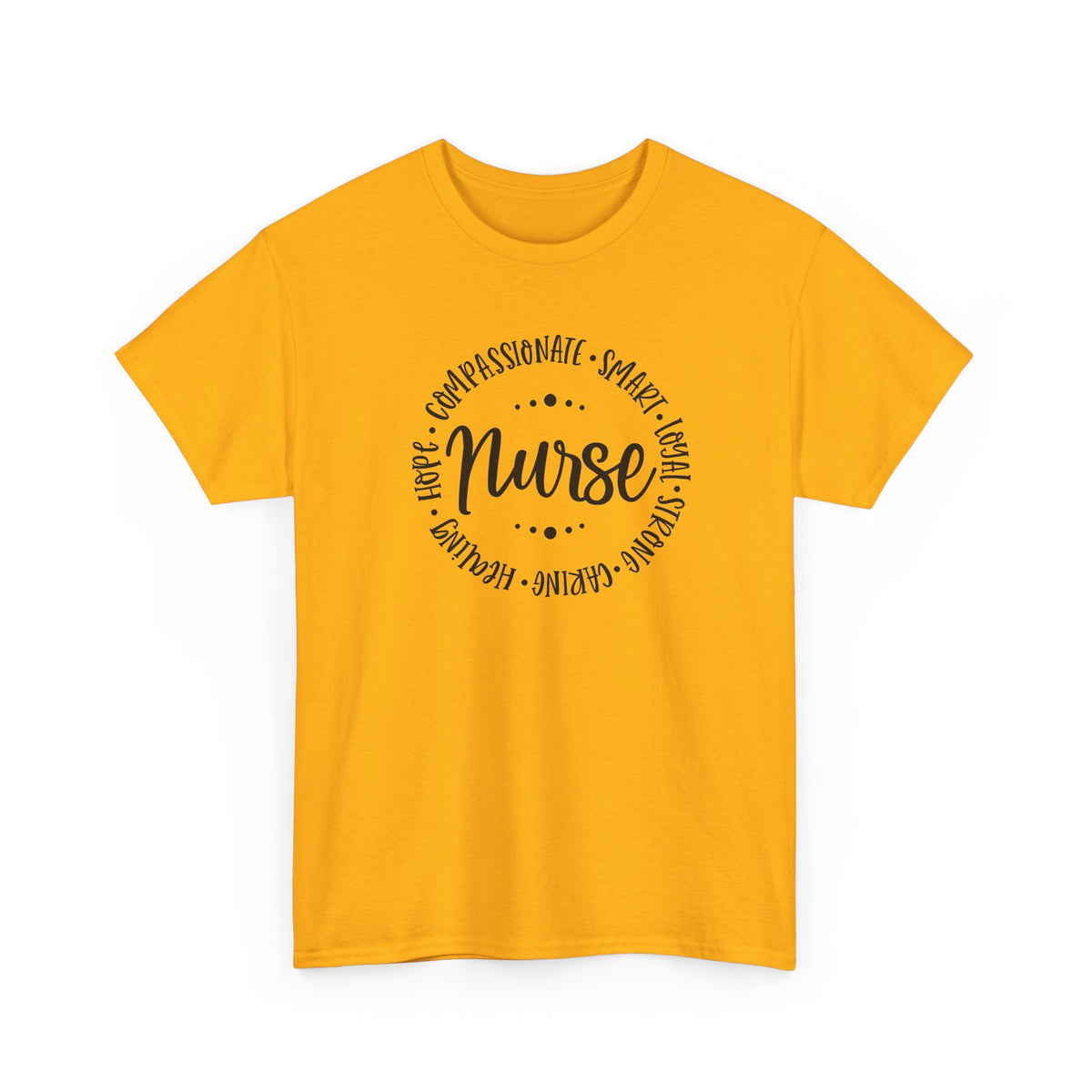 Nurse Circle Words T‑Shirt — Compassionate, Smart, Caring Nurse Tee