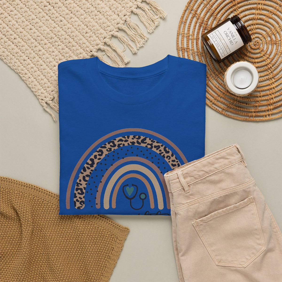 Nurse Practitioner Rainbow T-Shirt — Boho Stethoscope Tee for Nurses
